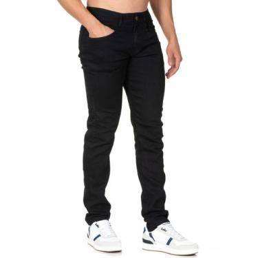 Imagem de Calça Jeans Masculina Preta Skynni Elastano Slim Lançamento - Memorize