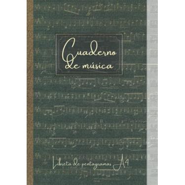 Imagem de Cuaderno de música - Libreta de pentagramas A4: Papel pentagramado para escribir composiciones musicales. Nº2