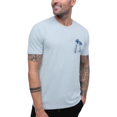 Imagem de INTO THE AM Camisetas estampadas vintage para homens - Camiseta de algodão macia retrô lavagem P - 4GG, Surf Life, P