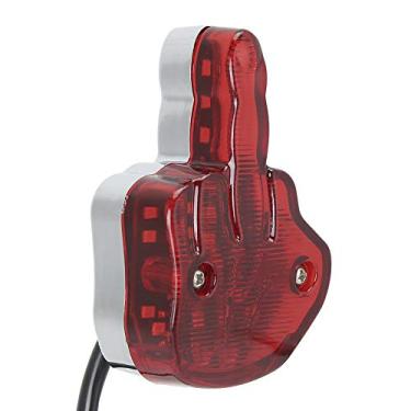 Imagem de Lanterna traseira de motocicleta, lanterna traseira de 12 V LED para motocicleta, lâmpada de freio única de dedo médio, ajuste para Yamaha Red
