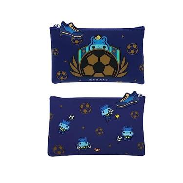 Imagem de Estojo em Silicone Infantil Multiuso Futebol - Marcus & Marcus