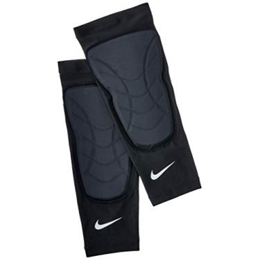 Imagem de Caneleira Basquete Padded Shin Sleeves (Pares) Nike G/GG Black/White