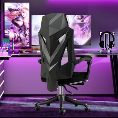 Imagem de Cadeira De Escritorio Python Fly, Design Estilo Gamer, Tecido Respirável, Design Ergonômico (Preto)