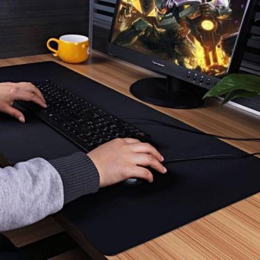 Imagem de Mousepad extra grande 100x48cm desk pad setup gamer material sintético