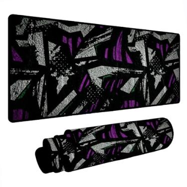 Imagem de Novo Mouse Pad Gamer Deskpad Speed Extra Grande Borda Costurada Profissional Varios Tamanhos - Grafite (90X40)