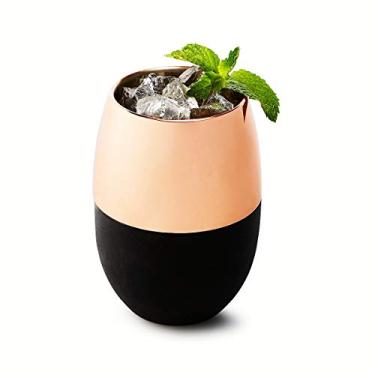 Imagem de Cork Pops Copo de bebida em gel para congelador de aço inoxidável cobre preto