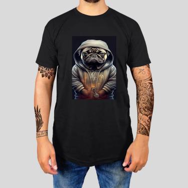 Imagem de Camiseta Masculina Casual Algodão Premium Gola Redonda Estampada Lili-Masculino