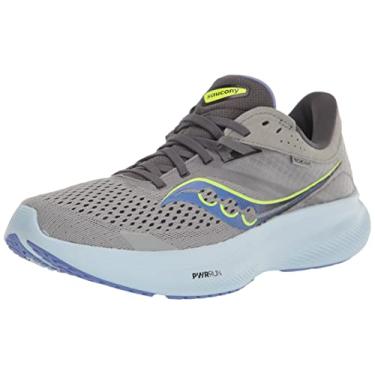 Imagem de Saucony Tênis feminino Ride 16, Fóssil/Piscina, 7.5