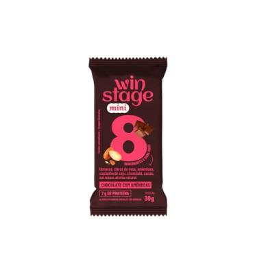 Imagem de Barra Winstage Mini Chocolate Com Amêndoas 30g (cx. 12 Unid)