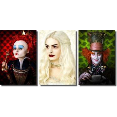 Imagem de Kit Quadros Decorativos Alice No Pais Das Maravilhas