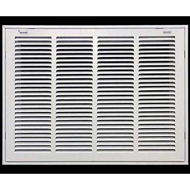 Imagem de Filtro de grade de filtro de ar de retorno de 50,8 cm x 40,64 cm incluído - Face/porta removível - Tampa do duto de ventilação HVAC - Branco [Dimensões externas: 52,5 W X 17,75 h]