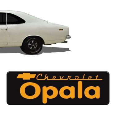 Imagem de Adesivo Chevrolet Opala Cromado Resinado Emblema Universal - SPORTINOX