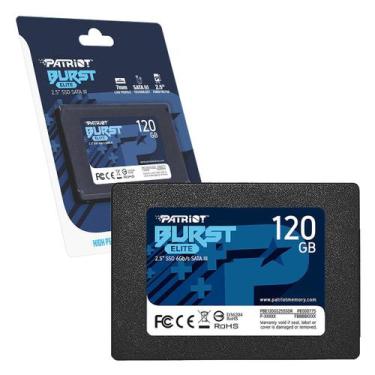 Imagem de HD SSD 120GB Patriot Burst Elite, Sata III 6Gb/s, Leitura 450MB/s, Gra