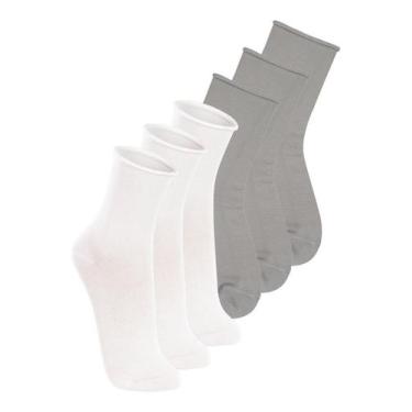 Imagem de Kit 6 Pares de Meias sem Punho Cano Médio Lupo 4421-001 Colorido - Gen