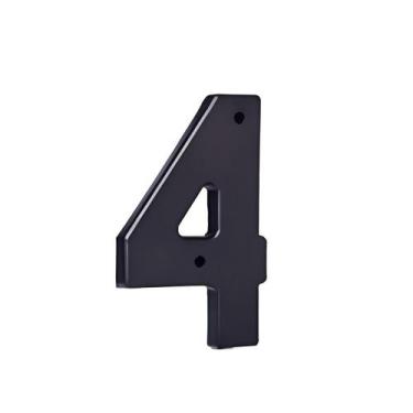 Imagem de Número Residencial Plástico 27cm Preto Nº4 - Mac Loren