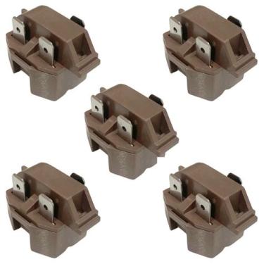 Imagem de Kit 5 Rele Ptc Partida Geladeira Refrigerador Freezer 3 Pino - Brazan,