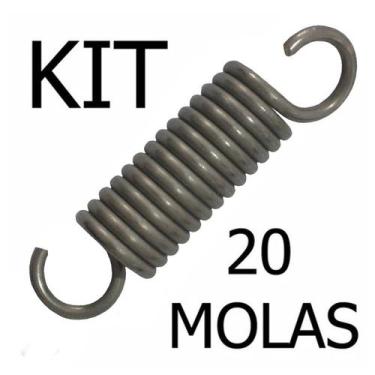 Imagem de Mola Inox  Jump Aquático HidroJump Reforçada 8cm - 20 Unidades  - Fama