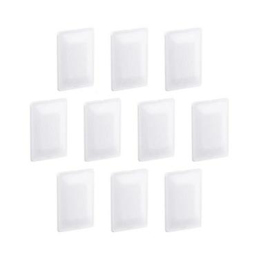 Imagem de Kit 10 Placas 4X2 Cega Branco Com Suporte Zeffia Pial 680180 - Pial Le