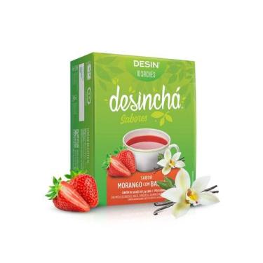 Imagem de Desinchá Morango com Baunilha (10 sachês)