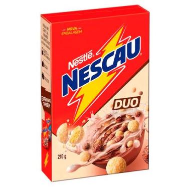 Imagem de Cereal Nescau Duo Nestlé 210g, 210g, Chocolate e Chocolate Branco