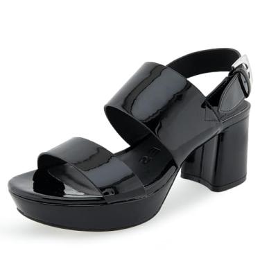 Imagem de Aerosoles Sandália feminina de salto Camilia, Patente preta, 9