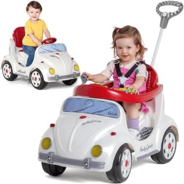 Imagem de Carrinho Calesita de Passeio e Pedal para Bebe Fouks Branco