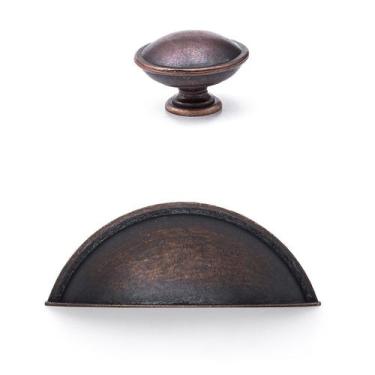 Imagem de Kit 20 Puxadores Concha Cozinha  Puxador redondo Puxador de armário - 