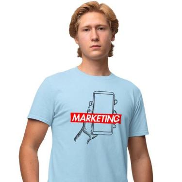 Imagem de Camisa Camiseta Masculina Estampada Supreme Marketing 100% Algodão Fio