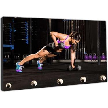 Imagem de Porta Chaves Fitness Academias Educação Física Organizador Chaveiro - 