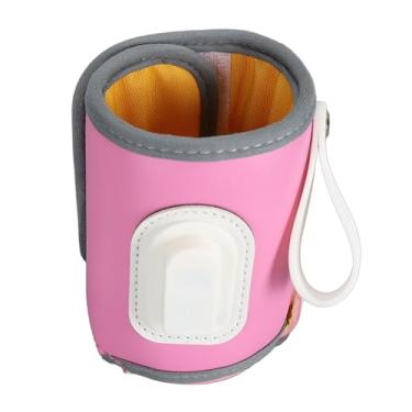 Imagem de Aquecedor de Leite Portátil, Aquecedor de Mamadeira Portátil, Aquecedor de Mamadeira de Viagem para Leite Materno, Display Em Tempo Real, Controle Preciso de Temperatura, (Rosa)