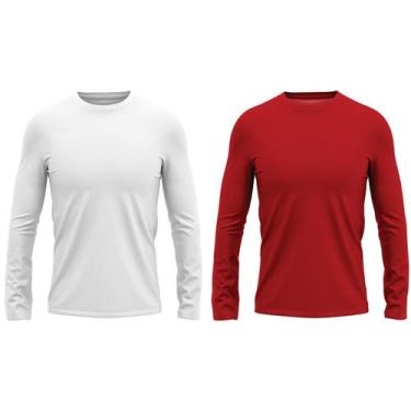 Imagem de Camisa Manga Longa Masc Proteção Uv 50 Térmica Dry Fit 2pçs - Everest 