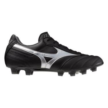 Imagem de Chuteira Campo Mizuno Morelia Elite MD II Pro - Masculino - Preto-Cinz