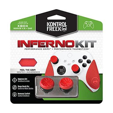 Imagem de KontrolFreek Kit de Desempenho Fps Freek Inferno para Controlador Xbox One e Xbox Series X | Inclui Polegares de Desempenho e Punhos de Desempenho | Vermelho