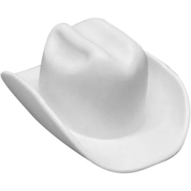 Imagem de Chapéu de Festa Junina e Cowboy com Elástico Infantil Branco Boiadeira