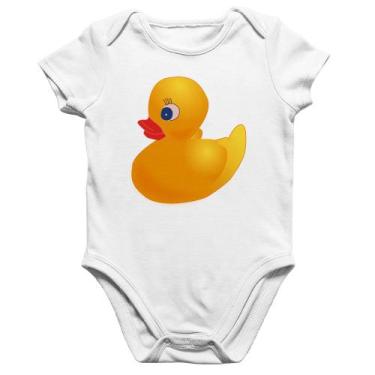 Imagem de Body Bebê Algodão Patinho de Borracha - Foca na Moda, Branco, P