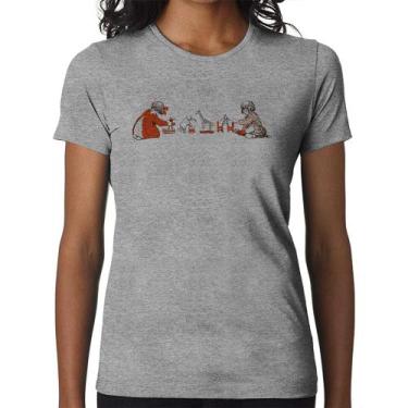 Imagem de Baby Look Crianças Brincando - Foca na Moda, Cinza, M