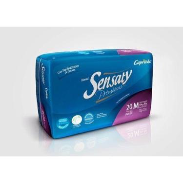 Imagem de KIT 4 FRALDAS GERIATRICA SENSATY  M / 20 = 80 unidades
