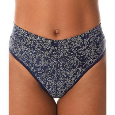 Imagem de Calcinhas Demillus 26639/42 Olimpo Firantela Plus Size, Azul, Marinho,