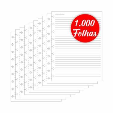 Imagem de Refil caderno inteligente médio pautado 1.000 folhas - Refil Inteligen