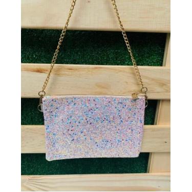 Imagem de Bolsa Brilho De Mão E Alça Transversal 10837-3 - LIU, Rosa 10837, 3