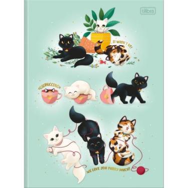 Imagem de Caderno Brochurão Capa Dura Purrfect CATS 80 Folhas - Tilibra
