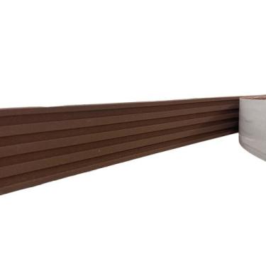 Imagem de Moldura Rodameio Painel Ripado Eva Autocolante Flexível Urânio 5cmx5mm