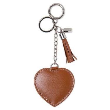 Imagem de Chaveiro couro amor caramelo - CELLWAY