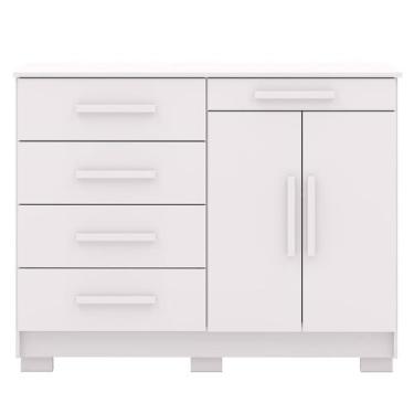 Imagem de Cômoda Sapateira Quarto 5 Gavetas 2 Portas MDP Sirios - Vila Rica, Bra