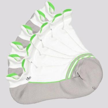 Imagem de Kit 6 Meias Lupo Fitness Branca, 41-44