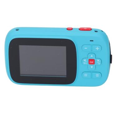 Imagem de Câmera Digital, Câmera Selfie Compacta 2,5K Zoom 16x um 72MP Bateria de Longa Duração Anti-vibração para Vlog de Viagens (Azul)