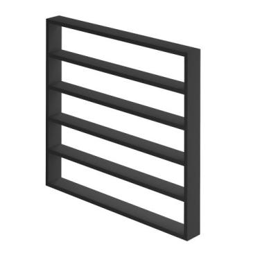 Imagem de Kit 5 Prateleiras Nicho Organizador Expositor Esmaltes Mdf Preto - Del