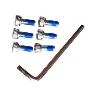 Imagem de HENGLIANG Acessórios para parafusos de fixação de base de alavanca de controle de pé para scooter elétrica inteligente Ninebot S com autoequilíbrio (6 parafusos de alça de esponja e chaves)