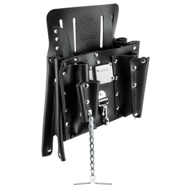 Imagem de Bolsa de ferramentas de couro, ferramentas Klein de 11 bolsos 5167, preta