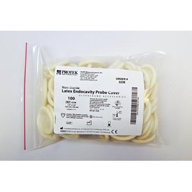 Imagem de Krystal Capa de Sonda de Transdutor de Ultrassom de Látex 1,5 X 7,9" Endocavidade Não Estéril A Granel 100/Caixa